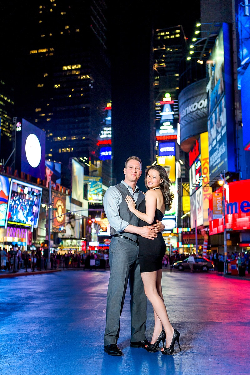 Times Square Engagement Photos