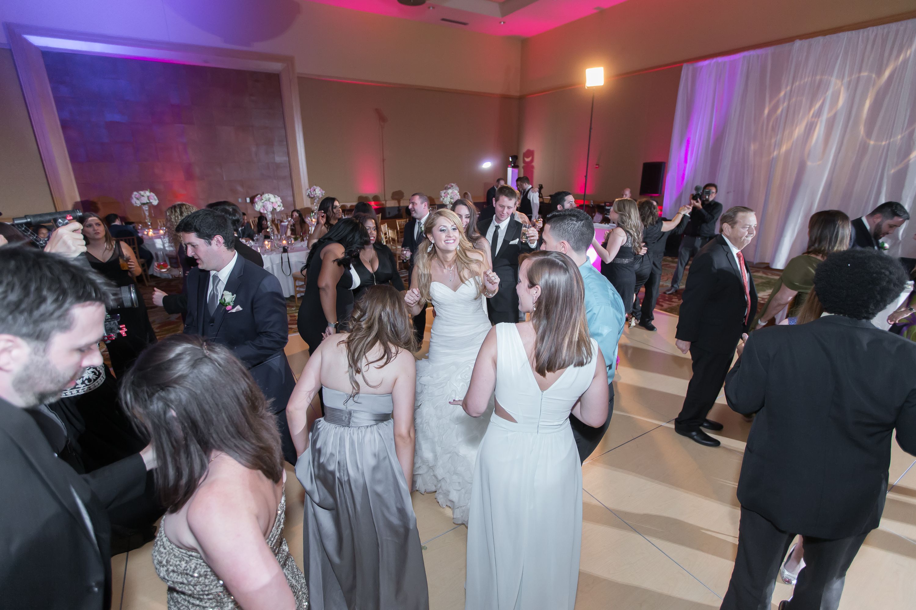 Candid dance floor photo at this Diplomat Beach Resort Wedding