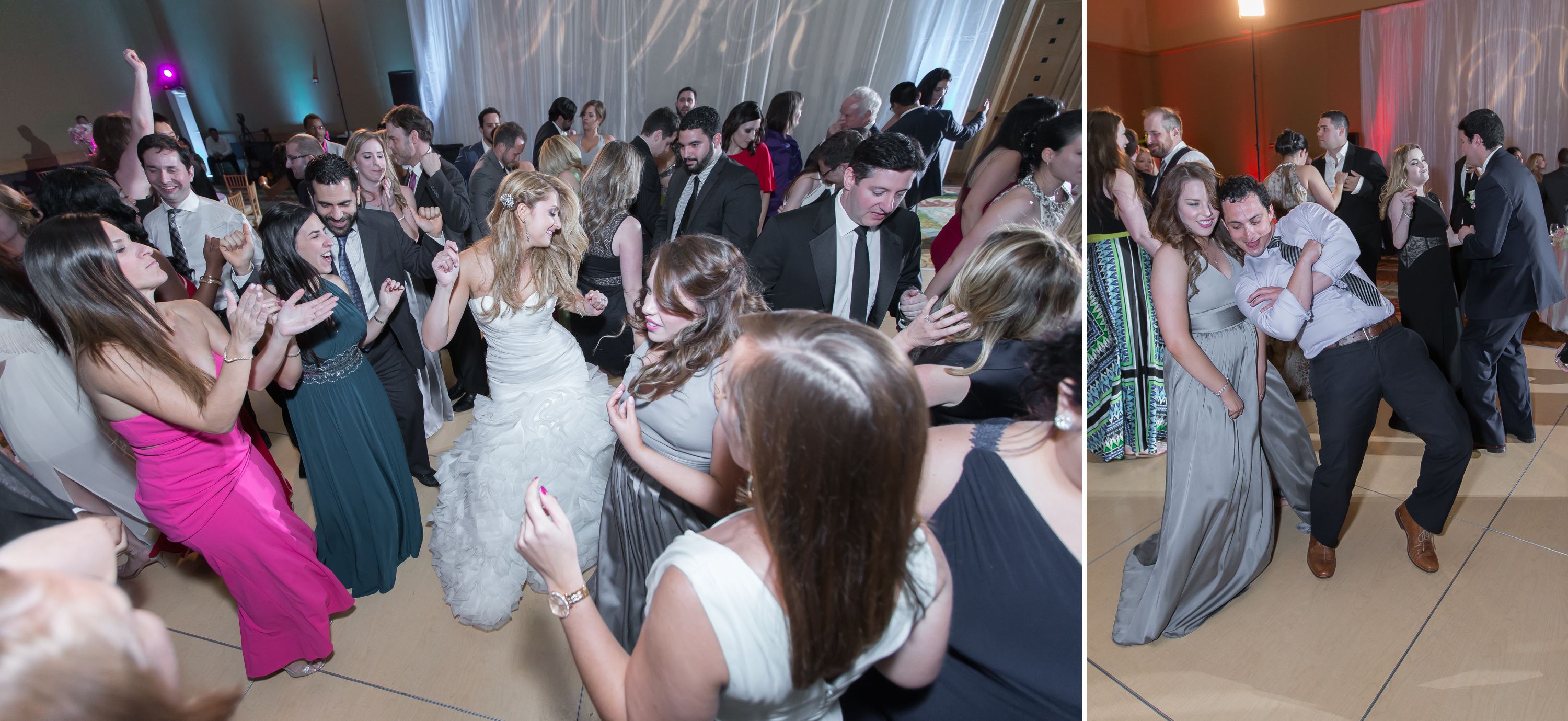 Dancing on the floor at a Diplomat Beach Resort Wedding